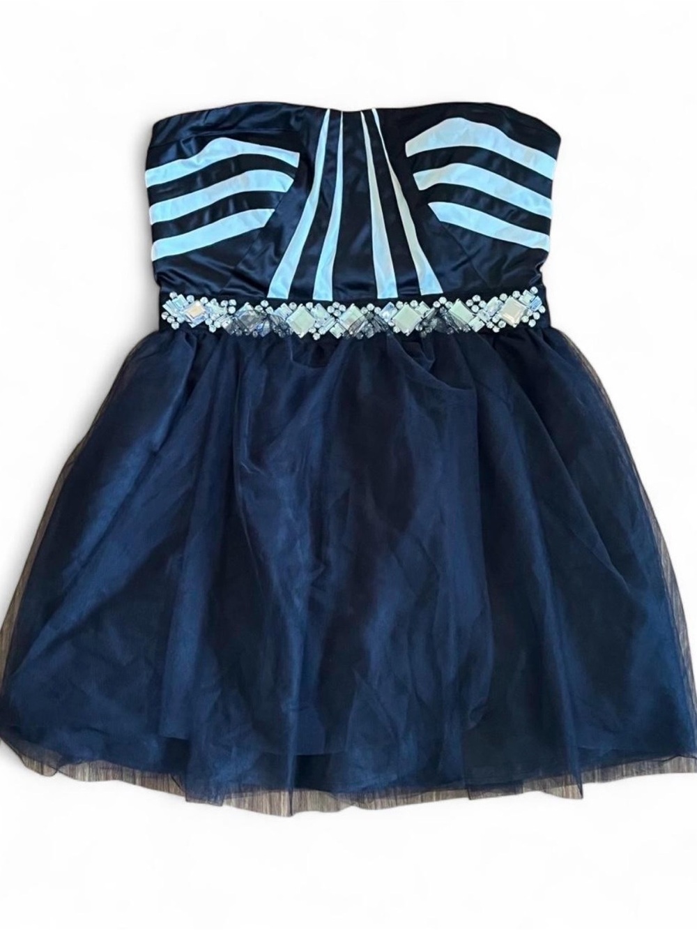 Love Reign Striped Dress with Beaded Waistband